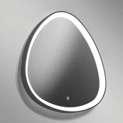Specchi Da Parete-Vivida International Vivida lifering bronzo specchio da bagno design touch led 25w 3000k