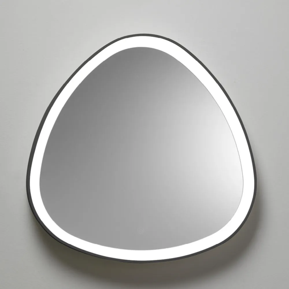 Specchi Da Parete-Vivida International Vivida lifering bronzo specchio da bagno design touch led 25w 3000k