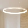 Lampadari Moderni-Vivida International Vivida lifering-o lampadario moderno bianco led 50w 3000k 4000k ovale