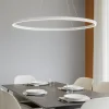 Lampadari Moderni-Vivida International Vivida lifering-o lampadario moderno led bianco 80w 3000k 4000k ovale