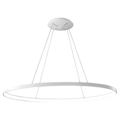 Lampadari Moderni-Vivida International Vivida lifering-o lampadario moderno led bianco 80w 3000k 4000k ovale