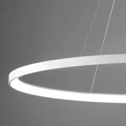 Lampadari Moderni-Vivida International Vivida lifering-o lampadario moderno led bianco 80w 3000k 4000k ovale