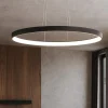 Lampadari Moderni-Vivida International Vivida lifering-o lampadario ovale bronzo led 40w 3000k 4000k