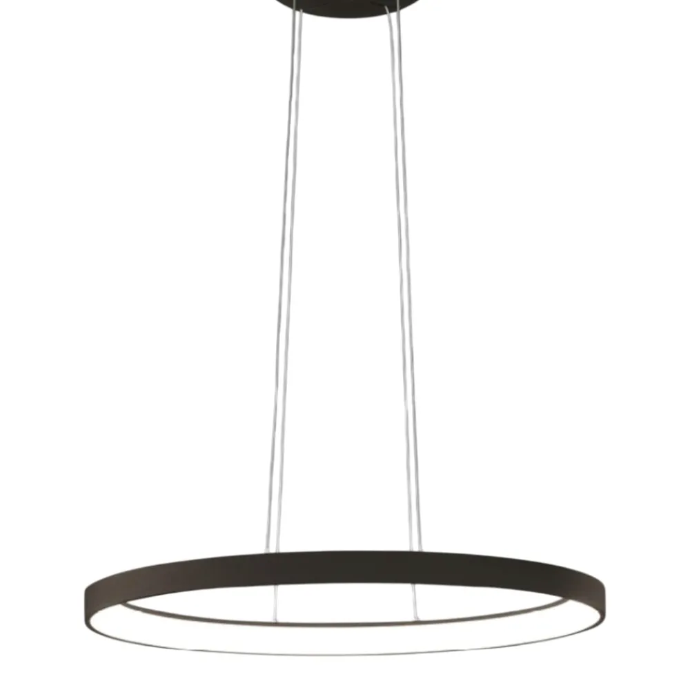 Lampadari Moderni-Vivida International Vivida lifering-o lampadario ovale bronzo led 40w 3000k 4000k