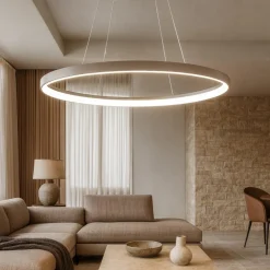 Lampadari Moderni-Vivida International Vivida lifering-o lampadario moderno sabbia ovale led 50w 3000k 4000k