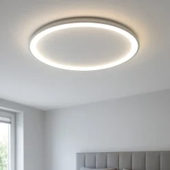 Plafoniere Moderne-Vivida International Vivida lifering-o plafoniera titanio ovale led 40w 3000k 4000k