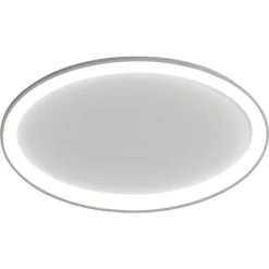 Plafoniere Moderne-Vivida International Vivida lifering-o plafoniera titanio ovale led 40w 3000k 4000k