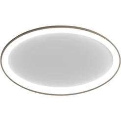 Plafoniere Moderne-Vivida International Vivida lifering-o plafoniera led sabbia ovale 40w 3000k 4000k