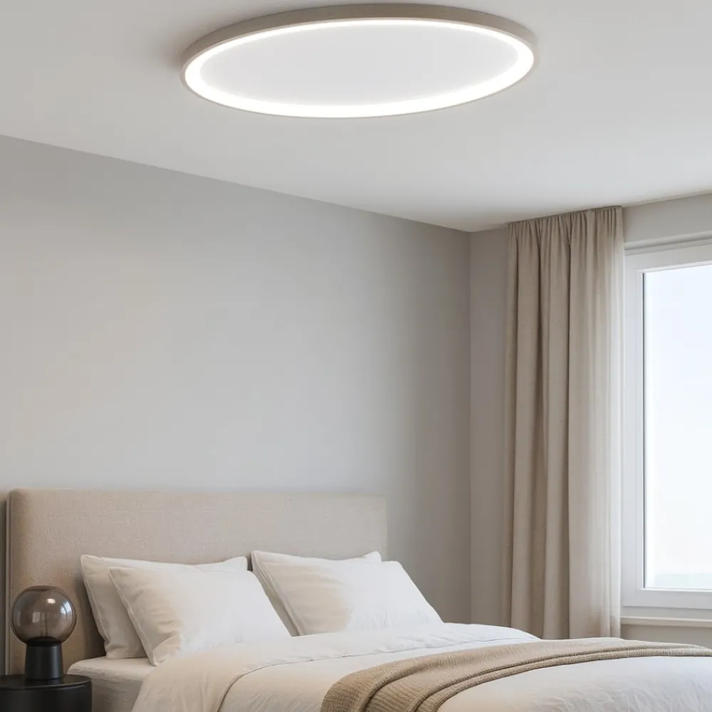 Plafoniere Moderne-Vivida International Vivida lifering-o plafoniera led 50w 3000k 4000k ovale sabbia