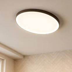Plafoniere Moderne-Vivida International Vivida lifering-o plafoniera bronzo ovale 80cm led 50w 3000k 4000k