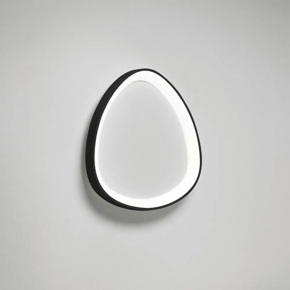 Plafoniere Moderne-Vivida International Vivida lifering plafoniera led nera 38w dimmerabile 3000k 4000k
