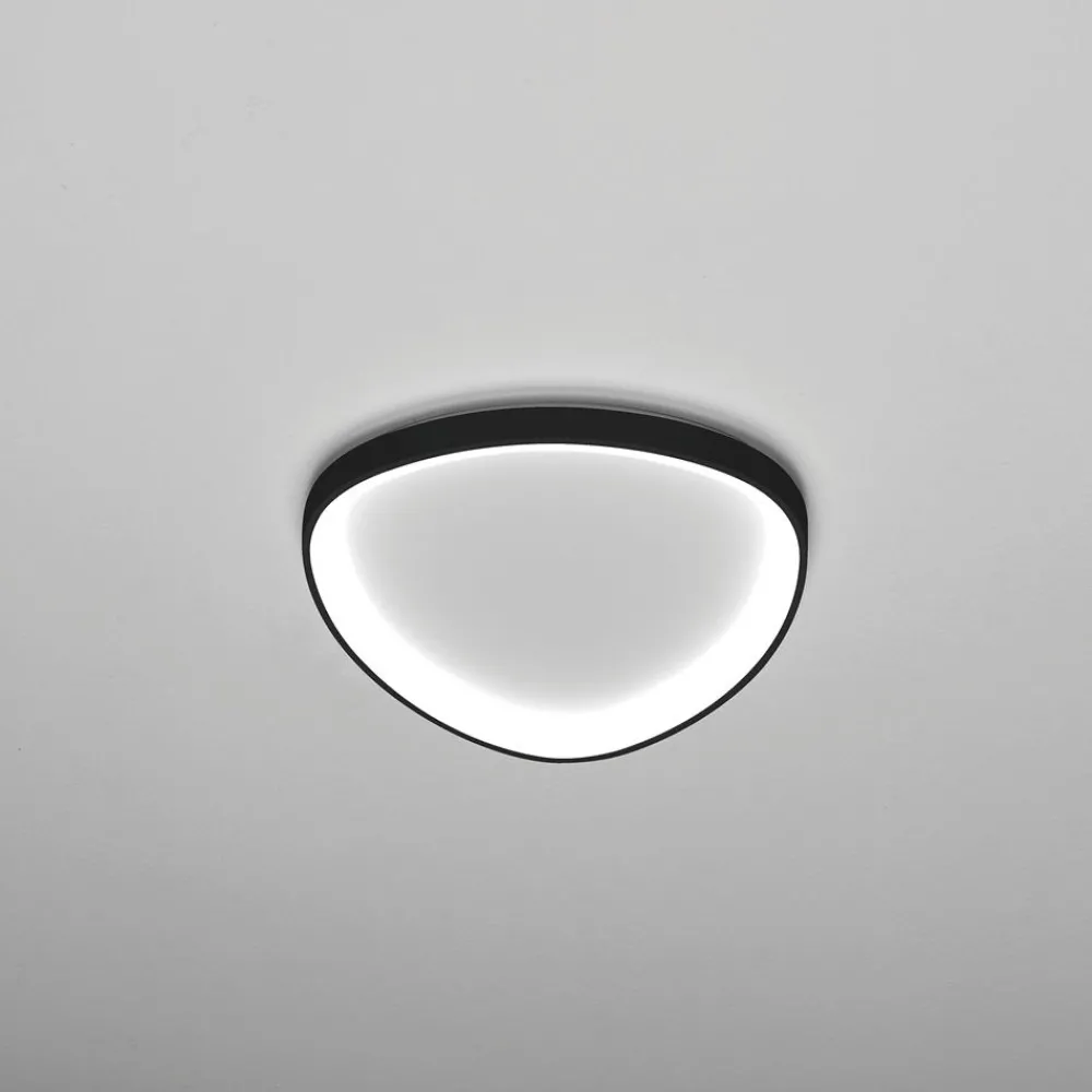 Plafoniere Moderne-Vivida International Vivida lifering plafoniera led nera 38w dimmerabile 3000k 4000k