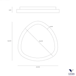 Plafoniere Moderne-Vivida International Vivida lifering plafoniera led nera 38w dimmerabile 3000k 4000k