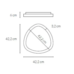 Plafoniere Moderne-Vivida International Vivida lifering-p plafoniera bronzo led 38w 3000k 4000k dimmerabile moderna
