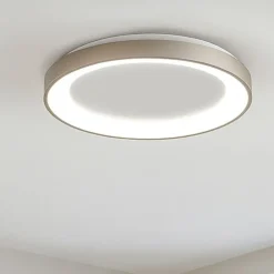 Plafoniere Moderne-Vivida International Vivida lifering sabbia plafoniera da cucina ovale moderna led 48w 3000k 4000k dimmerabile