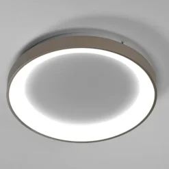 Plafoniere Moderne-Vivida International Vivida lifering sabbia plafoniera da cucina ovale moderna led 48w 3000k 4000k dimmerabile