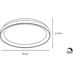 Plafoniere Moderne-Vivida International Vivida lifering sabbia plafoniera da cucina ovale moderna led 48w 3000k 4000k dimmerabile