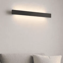 Applique Da Parete-Vivida International Vivida linea applique da parete nera led 3000k 75cm