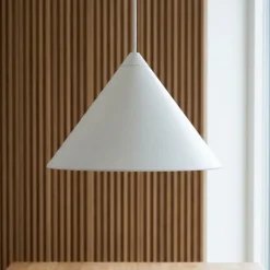 Lampade A Sospensione-Vivida International Vivida luminelle lampada a sospensione cono bianco moderno
