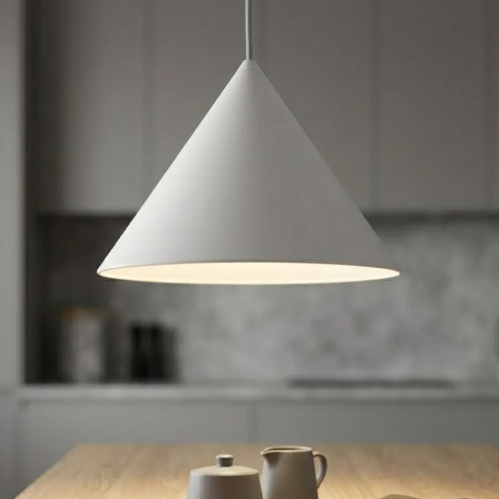 Lampade A Sospensione-Vivida International Vivida luminelle lampada a sospensione cono bianco