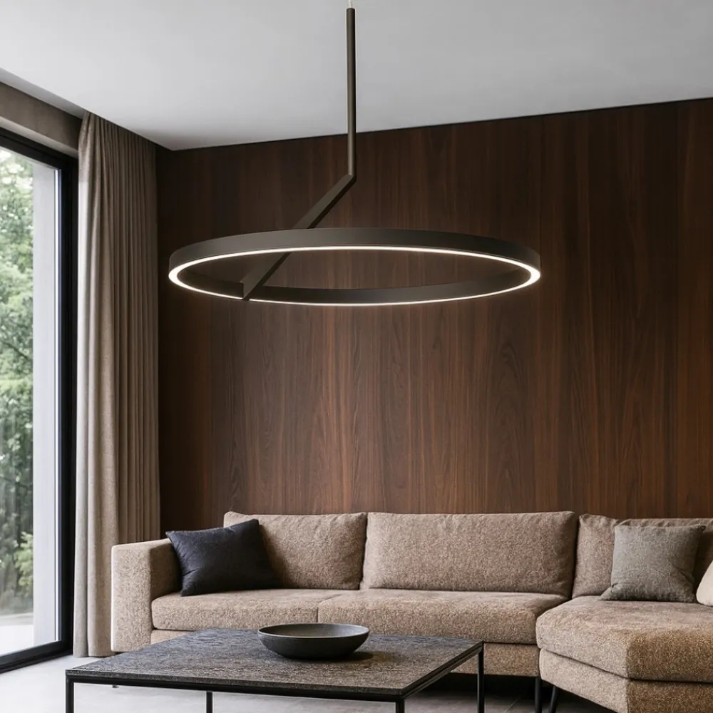 Lampadari Moderni-Vivida International Vivida meridiana lampadario moderno led 44w 3000k 4000k bronzo