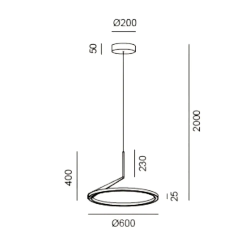 Lampadari Moderni-Vivida International Vivida meridiana lampadario moderno led 44w 3000k 4000k bronzo