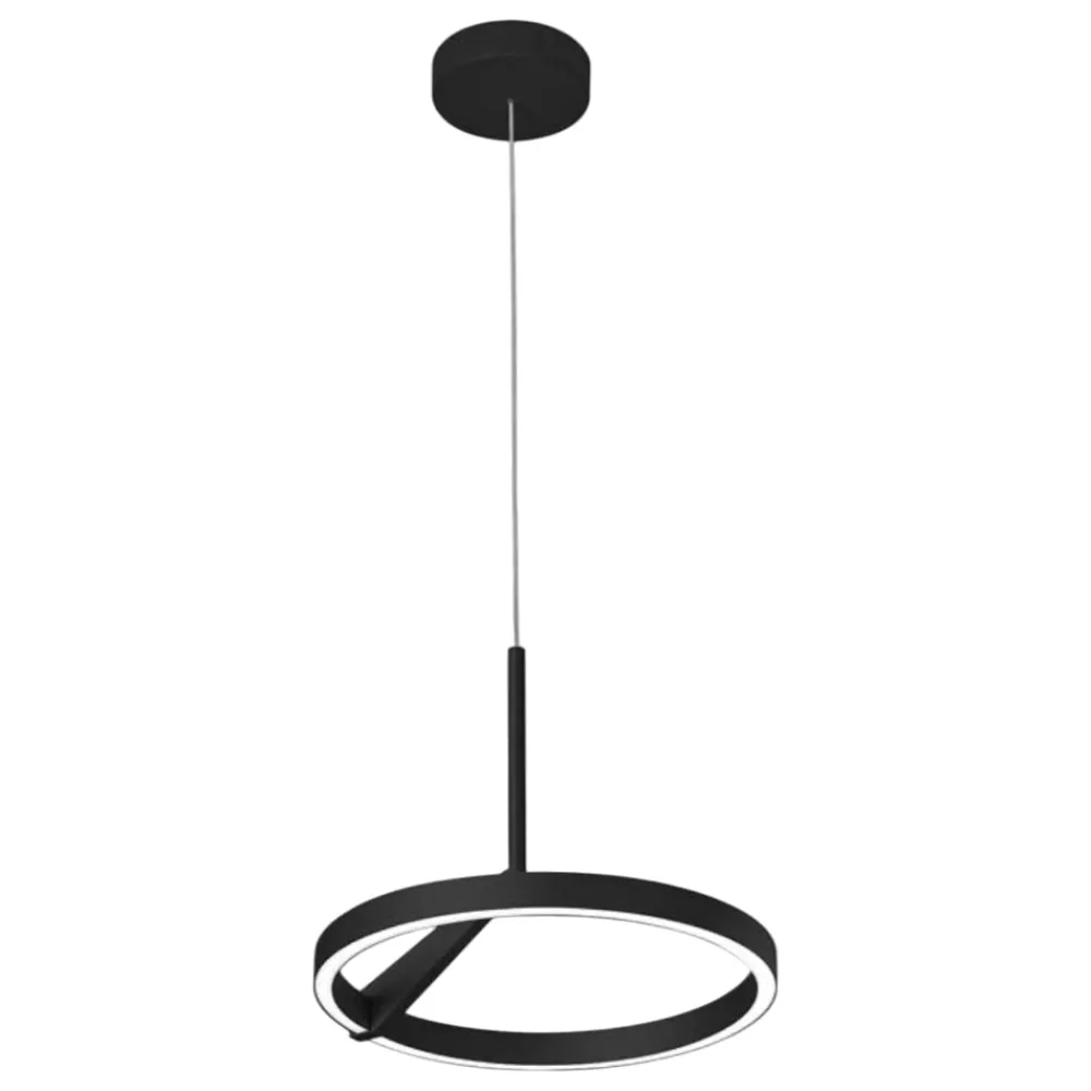 Lampadari Moderni-Vivida International Vivida meridiana nero lampadario led 17w 3000k 4000k moderno