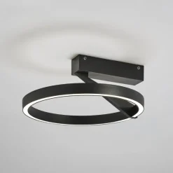 Plafoniere Moderne-Vivida International Vivida meridiana nero plafoniera led 33w 3000k 4000k moderna