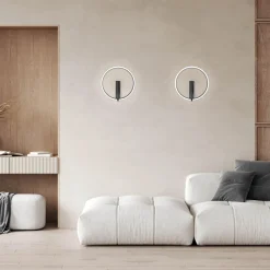 Plafoniere Moderne-Vivida International Vivida meridiana nero plafoniera led 33w 3000k 4000k moderna