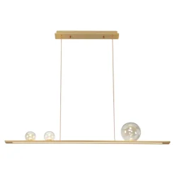 Lampadari Cucina-Vivida International Vivida moonlight lampadario oro led 36w 3000k per cucina moderna