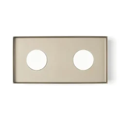 Plafoniere Moderne-Vivida International Vivida multipop sabbia plafoniera da cucina rettangolare due luci
