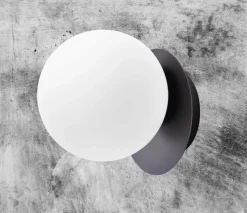 Applique Da Parete-Vivida International Vivida pearl applique bronzo vetro bianco design moderno led 8w 3000k