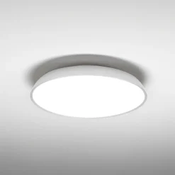 Plafoniere Moderne-Vivida International Vivida pinco plafoniera per cucina rotonda bianca led 40w 3000k 4000k dimmerabile