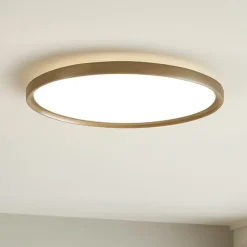 Plafoniere Moderne-Vivida International Vivida plafoniera atena rotonda sabbia led 55w 3000k 4000k da cucina