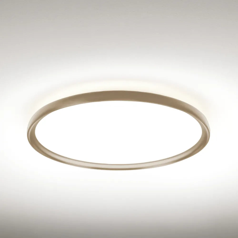Plafoniere Moderne-Vivida International Vivida plafoniera atena rotonda sabbia led 55w 3000k 4000k da cucina