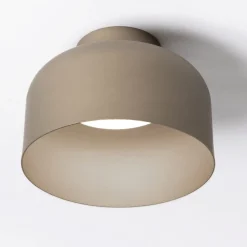 Plafoniere Moderne-Vivida International Vivida plafoniera da soffitto bottone sabbia led dimmerabile con telecomando 22cm