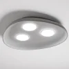 Plafoniere Moderne-Vivida International Vivida plafoniera led reloaux grigia ceramica 3 luci