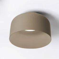 Plafoniere Moderne-Vivida International Vivida plafoniera moderna color sabbia bottone dimmerabile con telecomando