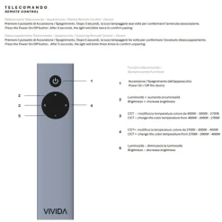 Plafoniere Moderne-Vivida International Vivida plafoniera moderna color sabbia bottone dimmerabile con telecomando