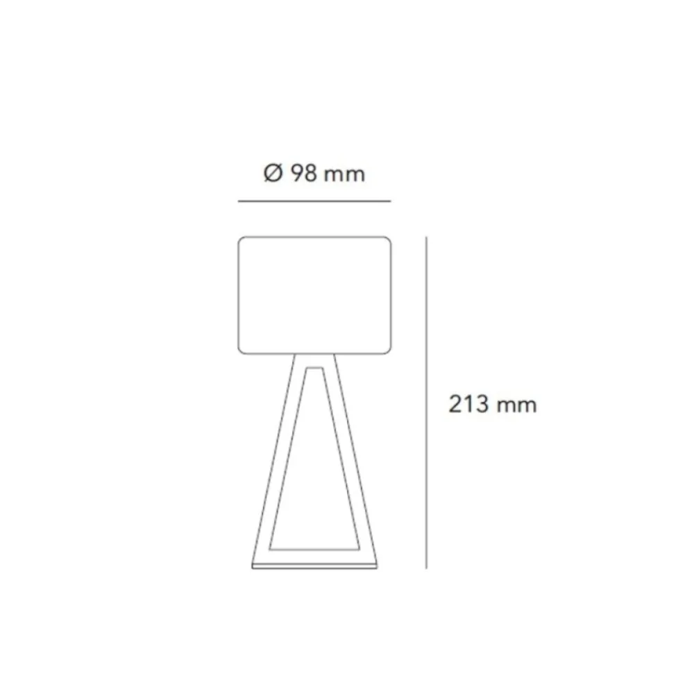 Abat Jour-Vivida International Vivida pup glass lampade da comodino moderne led 7w 3000k touch dimmer vetro bianco