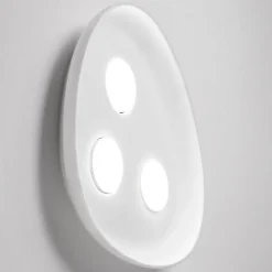 Plafoniere Moderne-Vivida International Vivida reloaux plafoniera in ceramica luci led bianca ovale