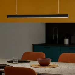 Lampadari Cucina-Vivida International Vivida segmento lampadario nero da cucina led 40w cct