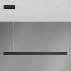 Lampadari Moderni-Vivida International Vivida segmento nero lampadario per soggiorno moderna nero led 36w cct
