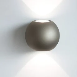 Applique Da Parete-Vivida International Vivida sky fall lens applique doppia luce led 3w 3000k 4000k sfera sabbia dimmerabile