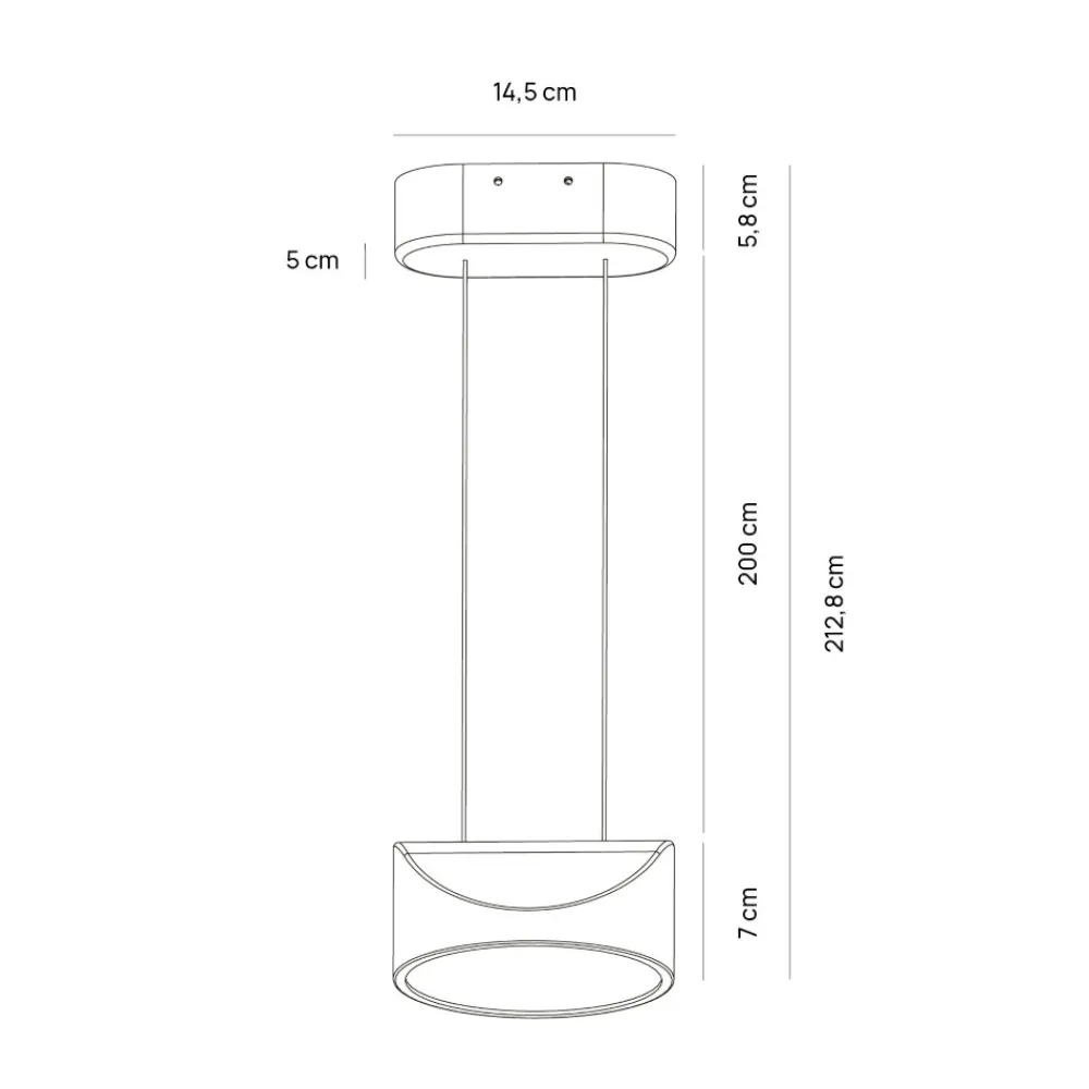 Lampade A Sospensione-Vivida International Vivida tarp lampada a sospensione antracite 13 w cct dimmerabile