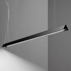 Lampadari Moderni-Ideal Lux V-line sp lampadario moderno nero led 20w 3000k
