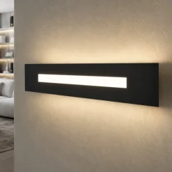 Applique Da Parete-Top Light Wally toplight applique led 30w nero moderna