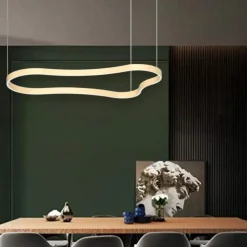 Lampadari Moderni-Ideal Lux Waves-3 sp lampadario moderno oro led 155cm