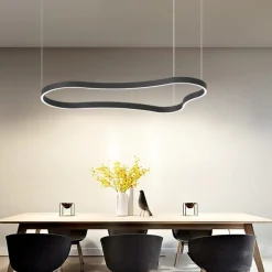 Lampadari Moderni-Ideal Lux Waves-2 sp lampadario moderno nero led