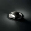 Faretti Da Esterno-Ideal Lux Way faretto da incasso a pavimento per esterno nero tondo calpestabile fp